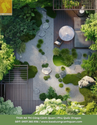 dịch vụ thiết kế sân vườn