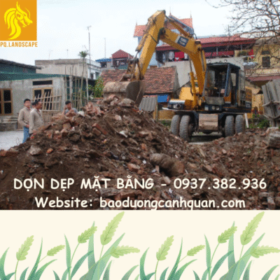 Hình 3: Dọn dẹp mặt bằng 3