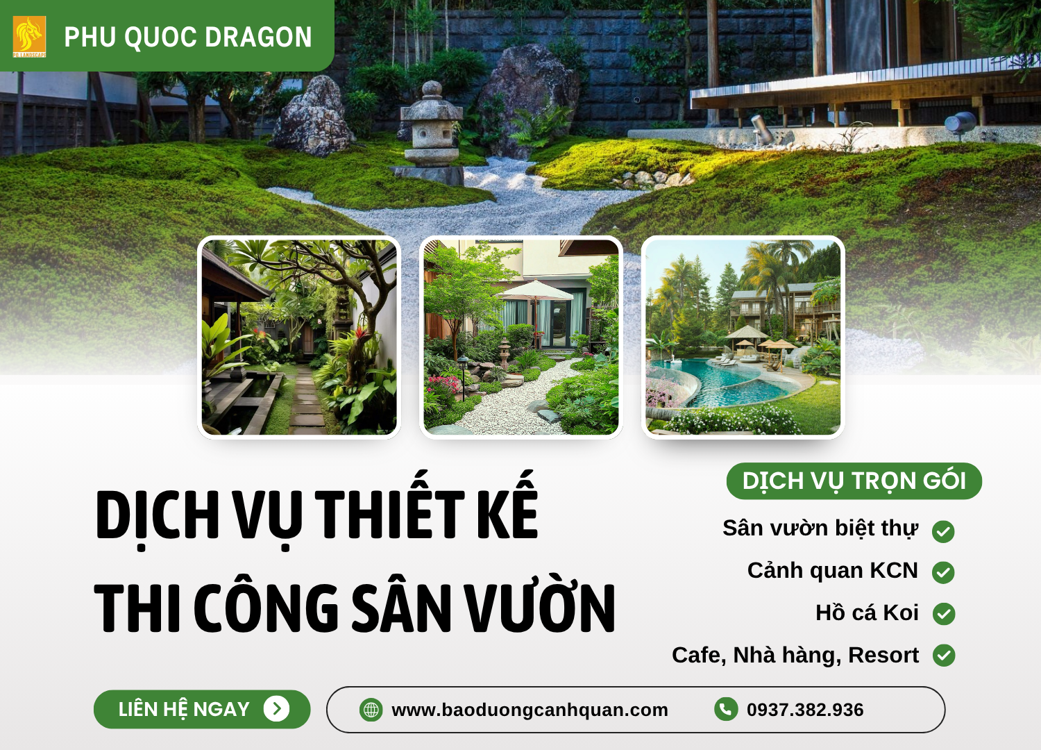 Thi công sân vườn